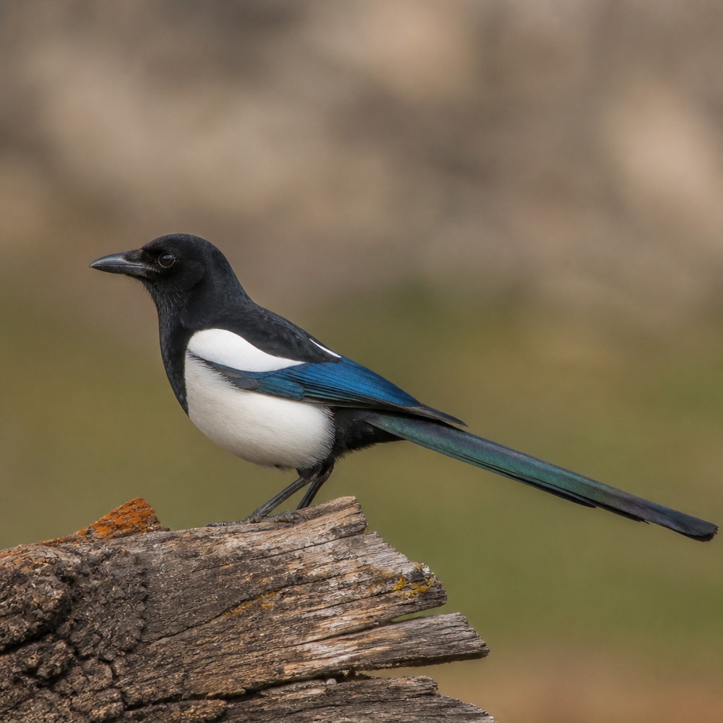 Black-billed Magpie (Pica hudsonia)