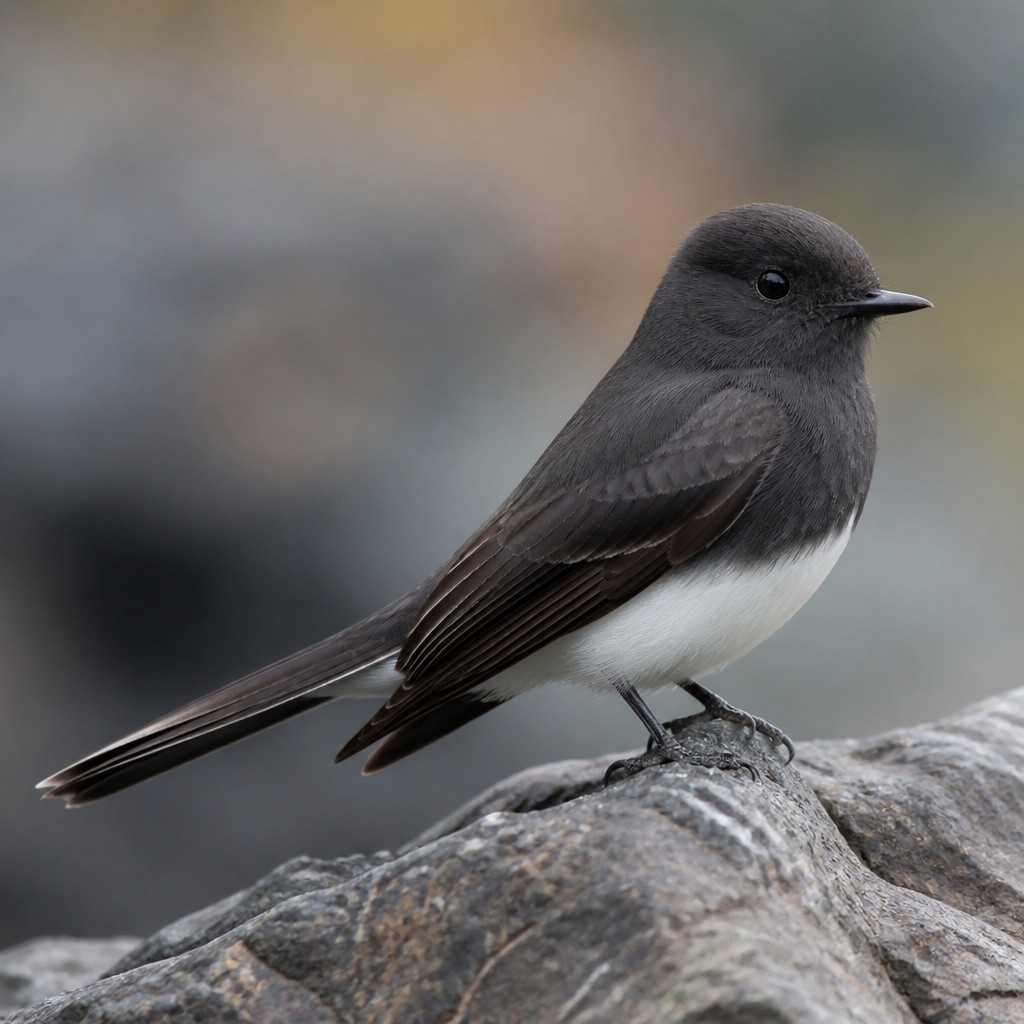 Black Phoebe (Sayornis nigricans)