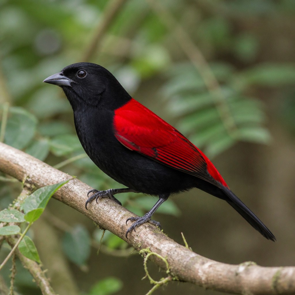 Crimson-backed Tanager (Ramphocelus dimidiatus)