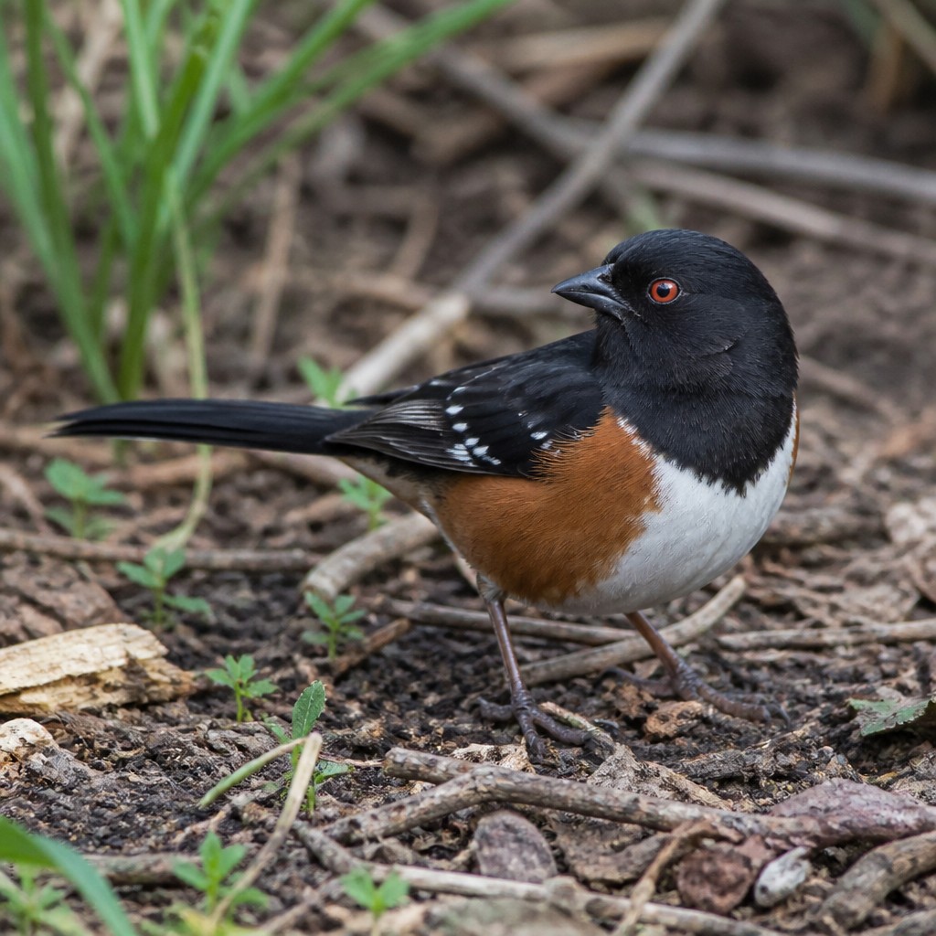 Eastern Towhee (Pipilo erythrophthalmus)
