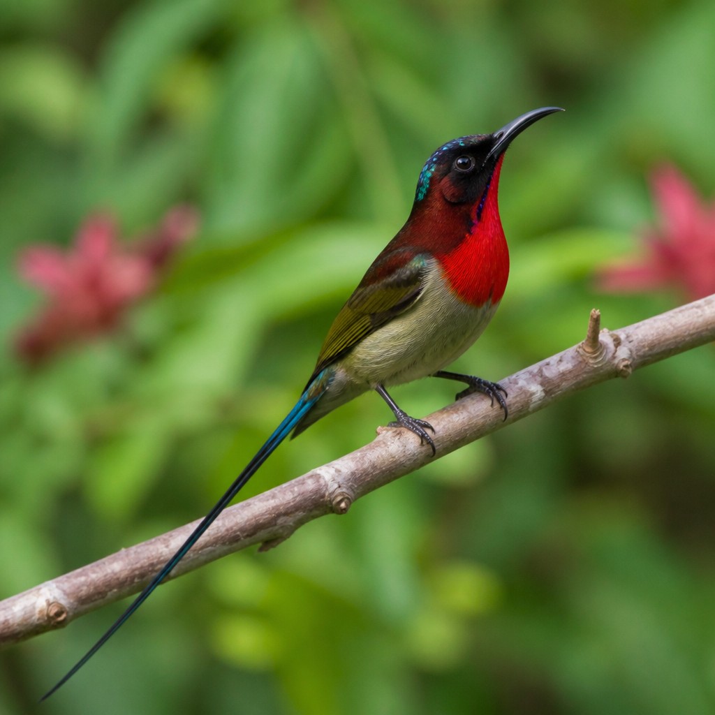 Fork-tailed Sunbird (Aethopyga christinae)