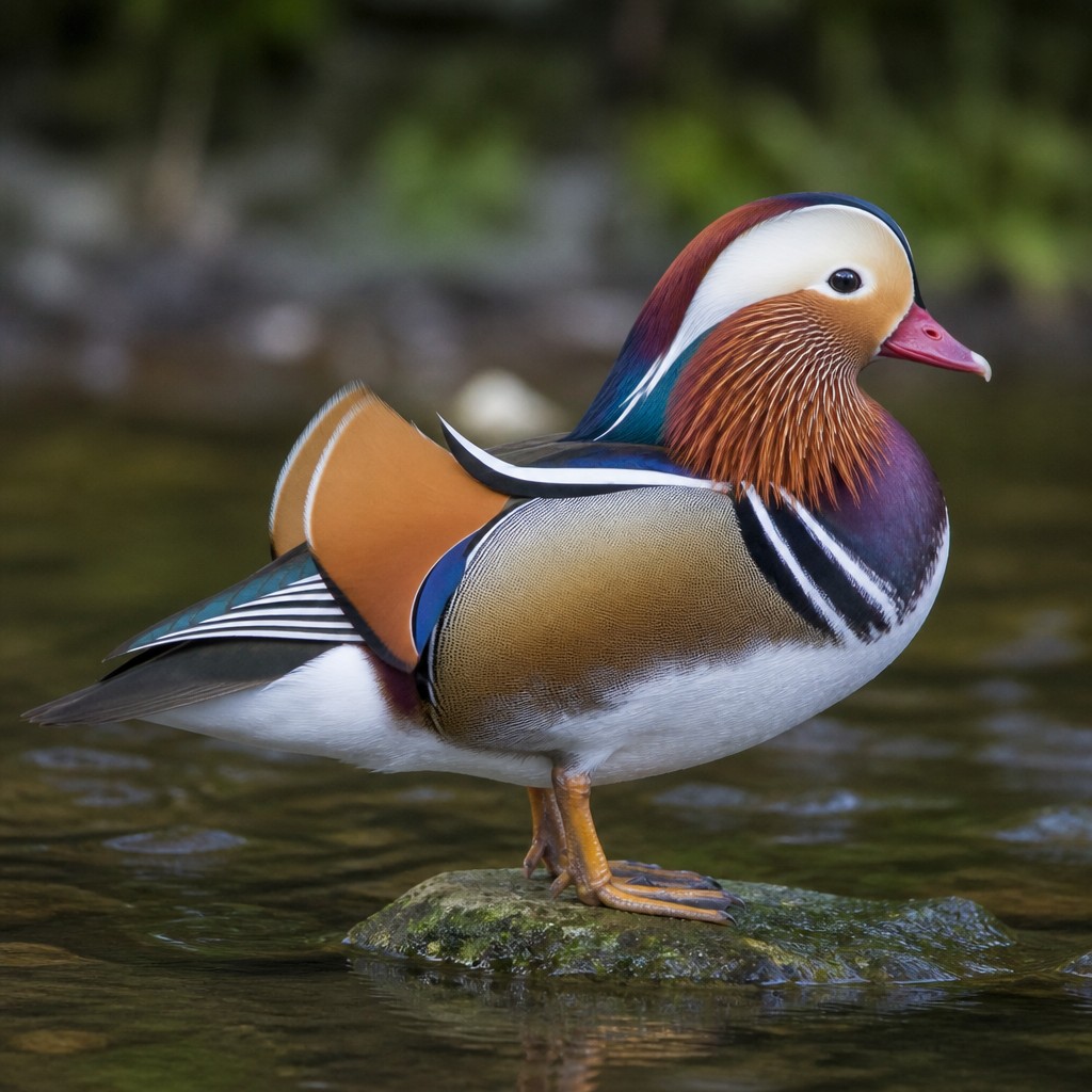 Mandarin Duck (Aix galericulata)