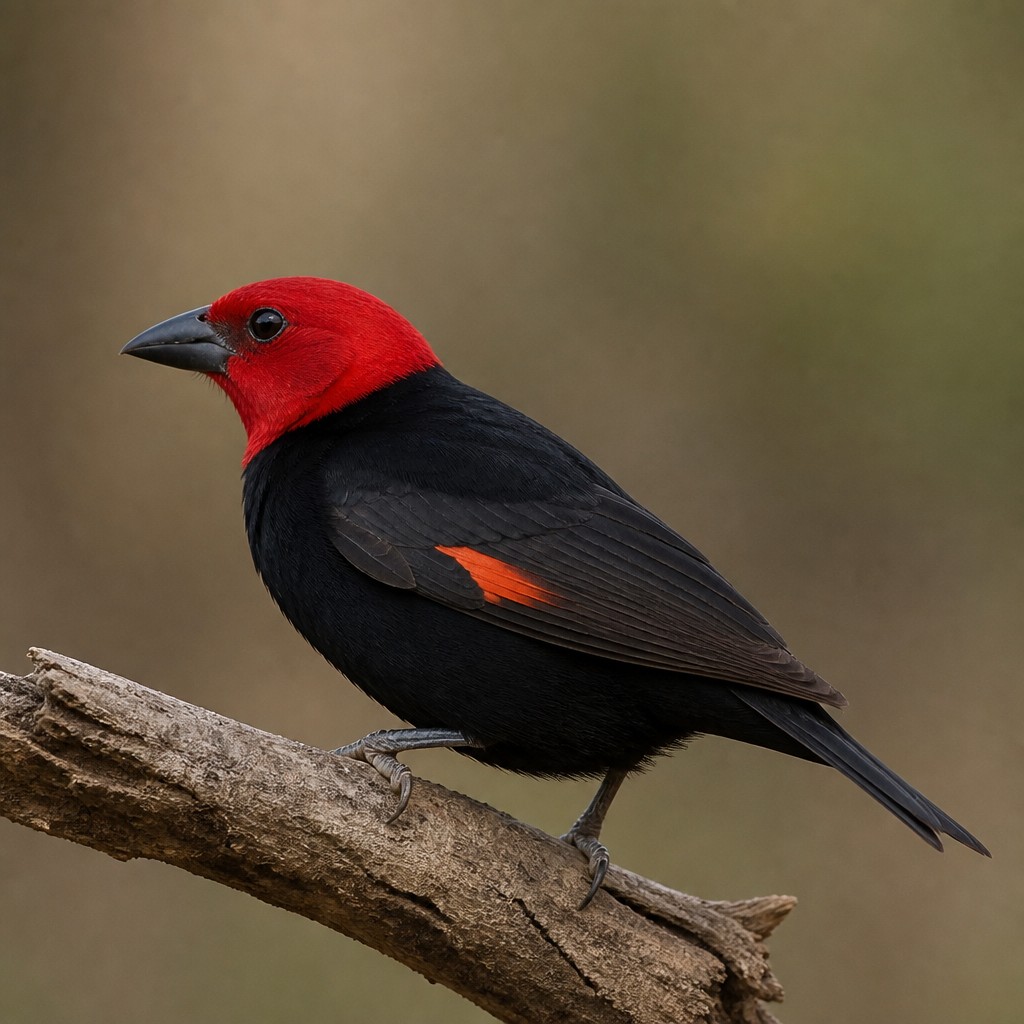 Red-headed Weaver (Anaplectes rubriceps)