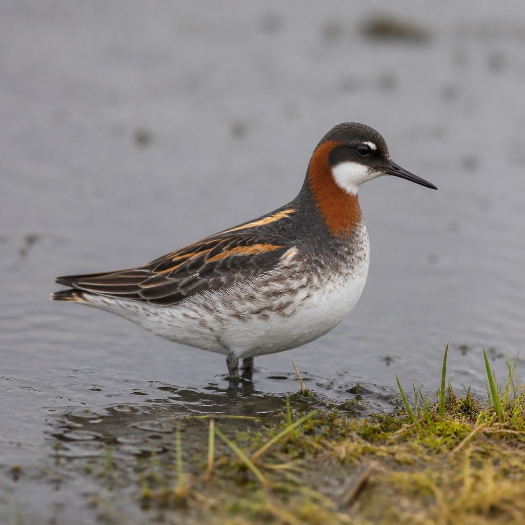 Red-necked Phalarope (Phalaropus lobatus)