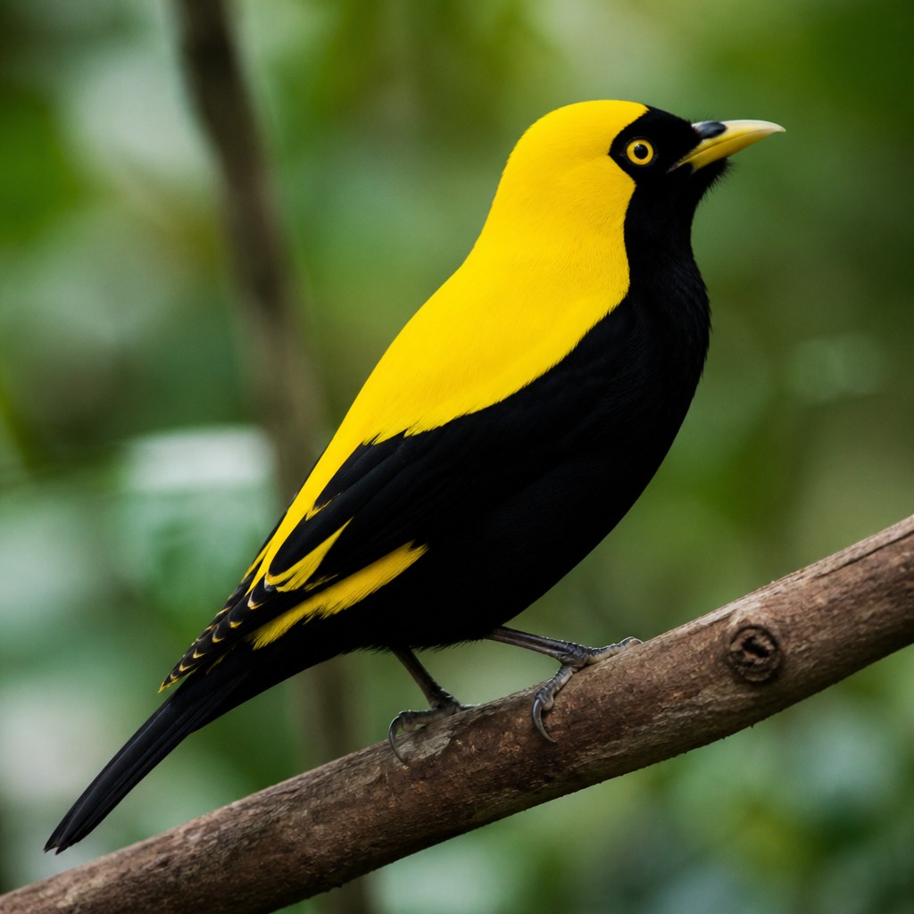 Regent Bowerbird (Sericulus chrysocephalus)