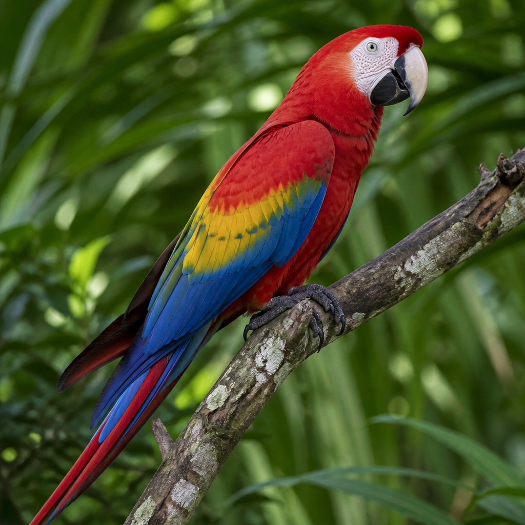 Scarlet Macaw (Ara macao)