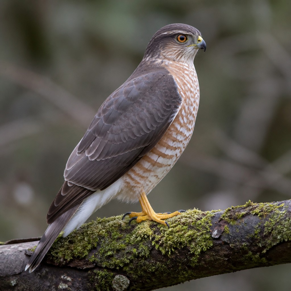 Sharp-shinned Hawk (Accipiter striatus)